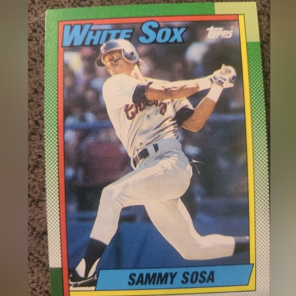 Sammy Sosa 1990 topps error card wrong date of birth